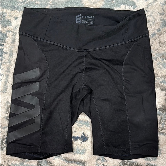 Second Skin Overalls Black and Gray Bike Shorts - Picture 1 of 4